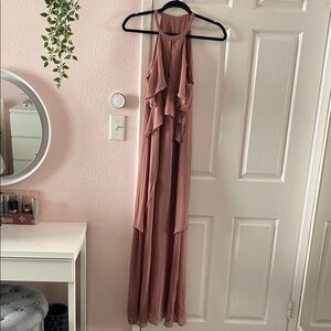 BCBG Mauve Halter Maxi Dress in size 4